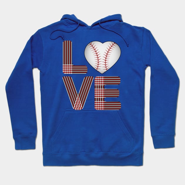 Baseball Love Hoodie by Designoholic